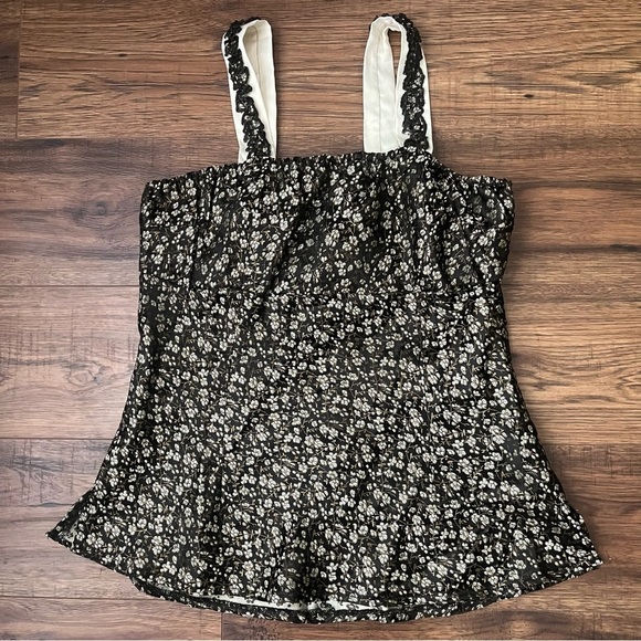 Vintage Y2K Womens Babydoll Sleeveless Blouse Whimsigoth Fairy Dark Acadamia XXL - Picture 1 of 8